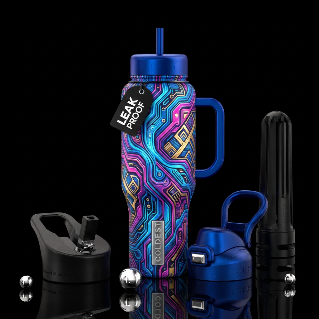 If coldest bottles were designed by AI water bottle design