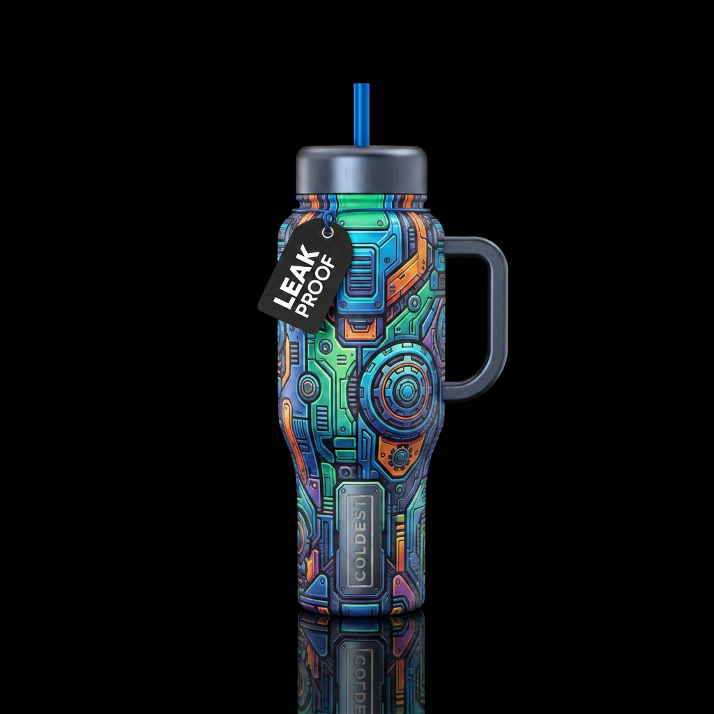 Tumbler is a hydration robot water bottle design