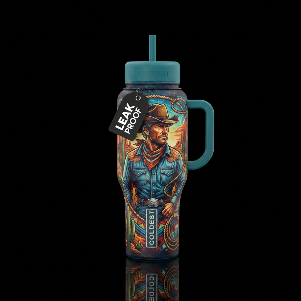 Coldest hydration cowboy water bottle design