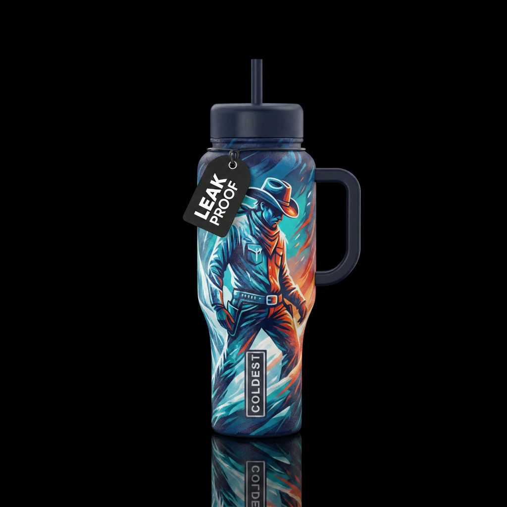 Coldest hydration cowboy water bottle design