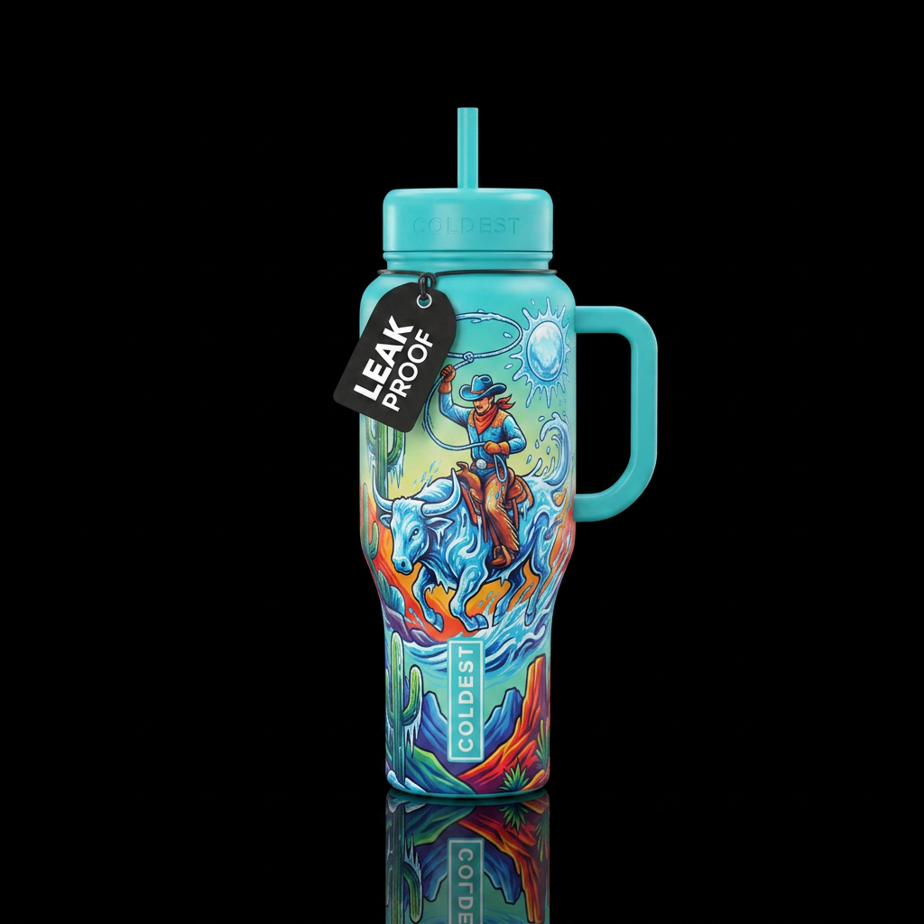 Coldest hydration cowboy water bottle design