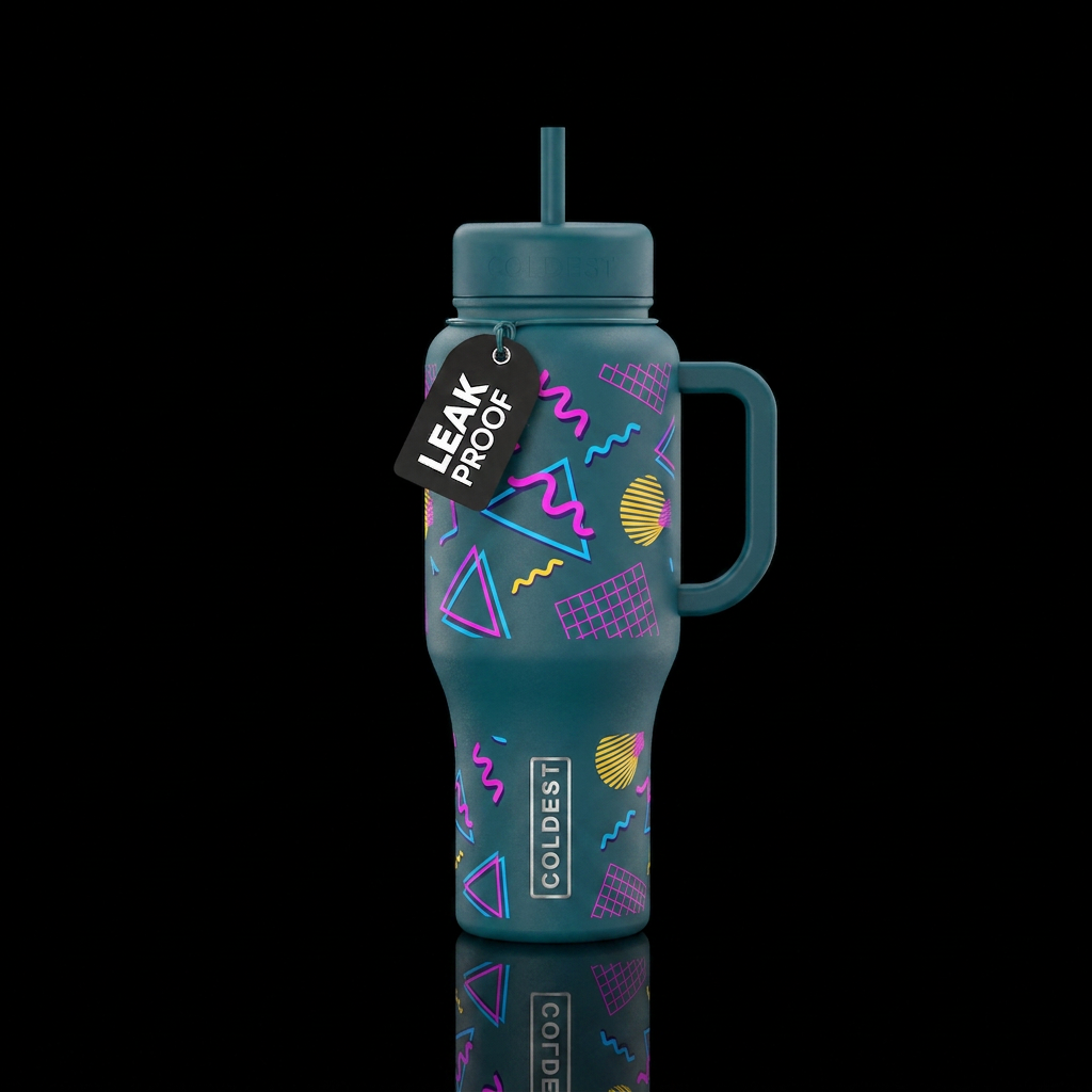 Tumbler inspired by the 80s water bottle design