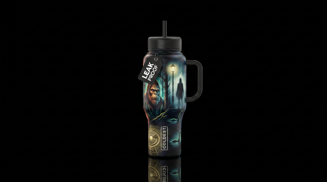 Tumbler inspired by urban legends water bottle design