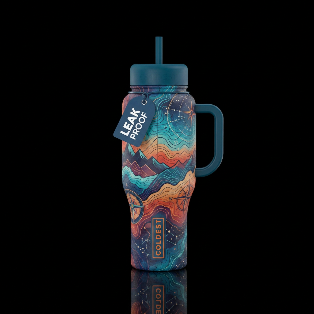 Tumbler is inspired by the spirit of exploration water bottle design
