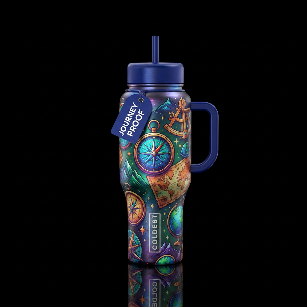 Tumbler is inspired by the spirit of exploration water bottle design