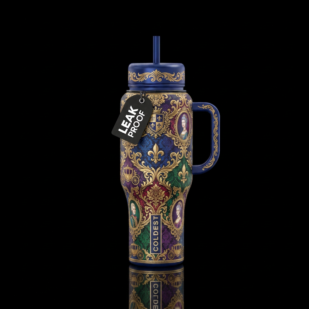 Tumbler inspired by 1800s aristocracy water bottle design