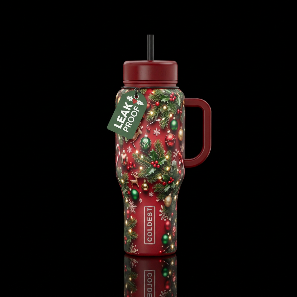 Tumbler inspired by the perfect Christmas water bottle design