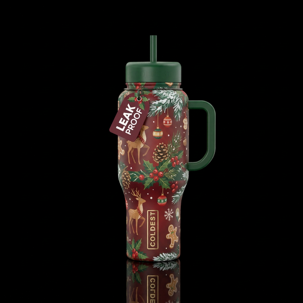 Tumbler inspired by the perfect Christmas water bottle design
