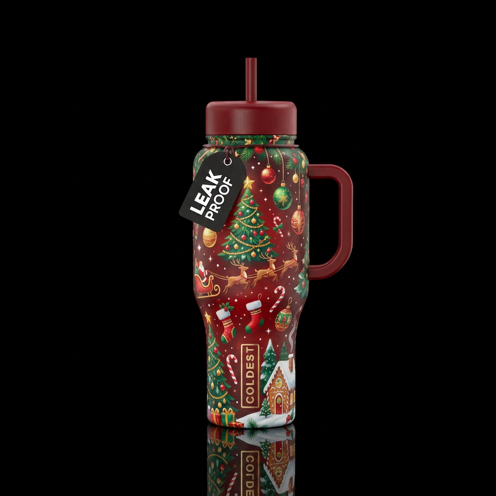 Tumbler inspired by the perfect Christmas water bottle design