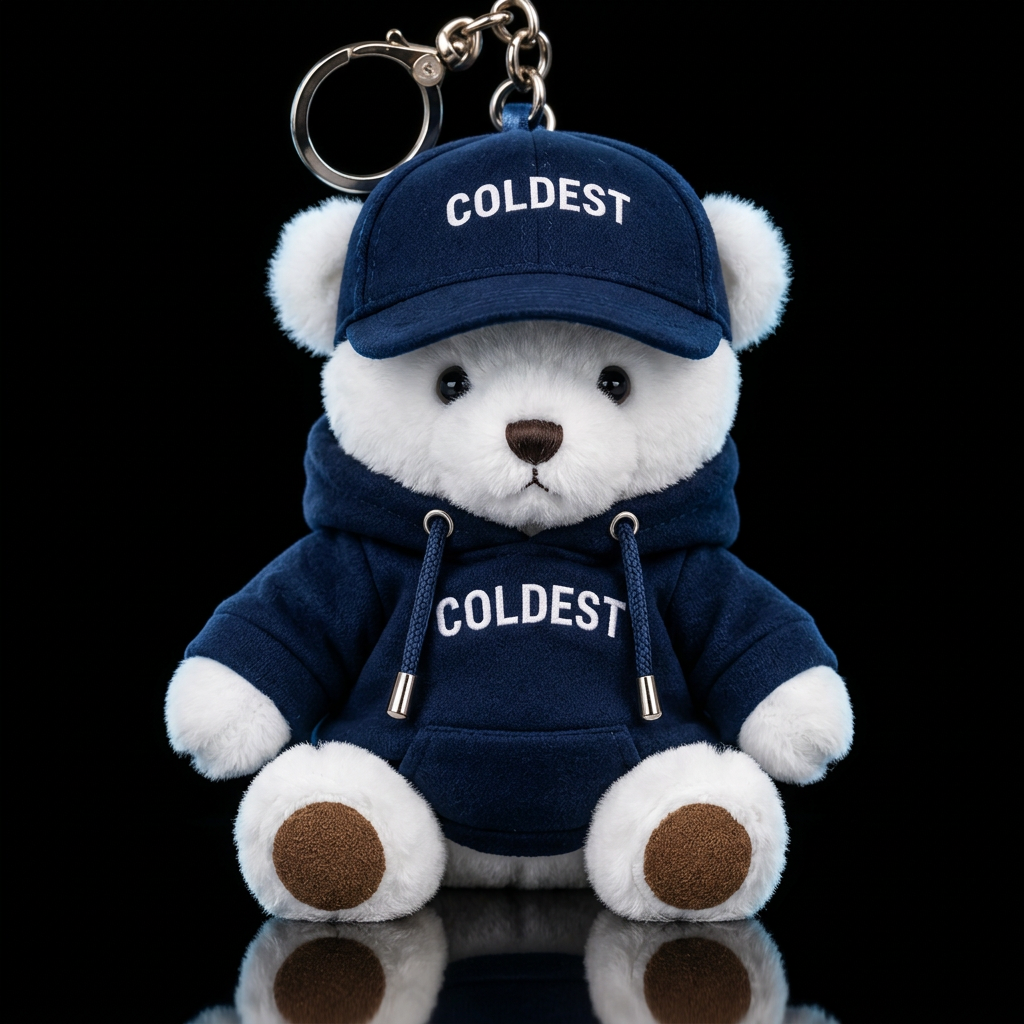 Polar Bear with Coldest hat water bottle design