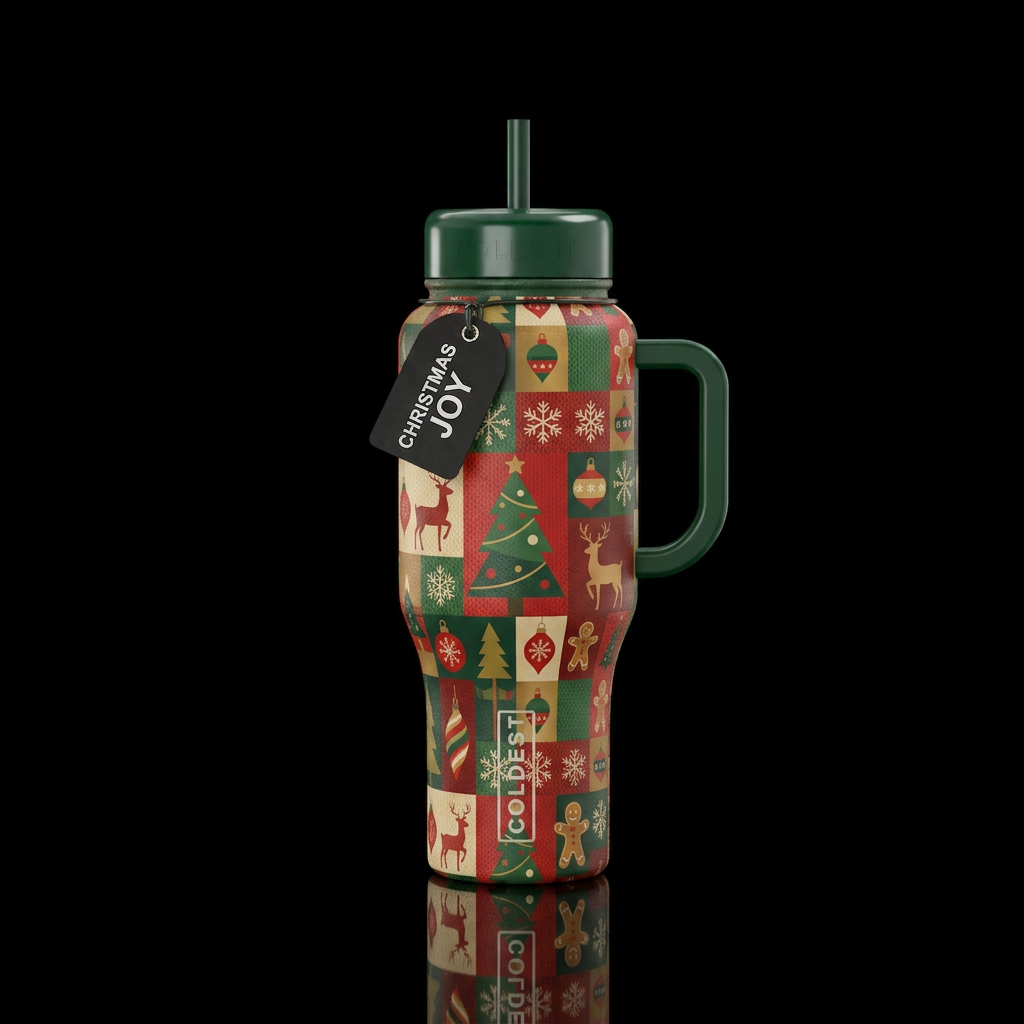 Tumbler inspired by the perfect Christmas water bottle design
