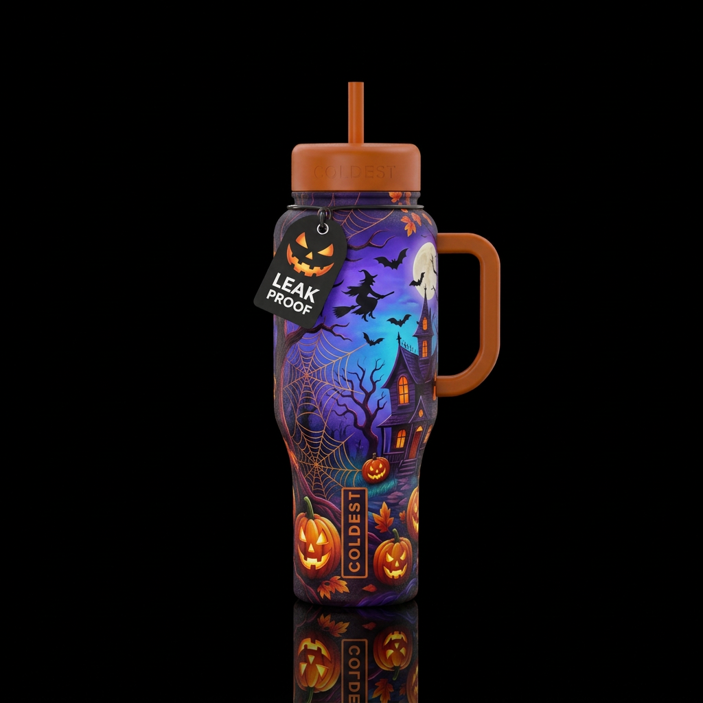Tumbler inspired by the perfect halloween water bottle design
