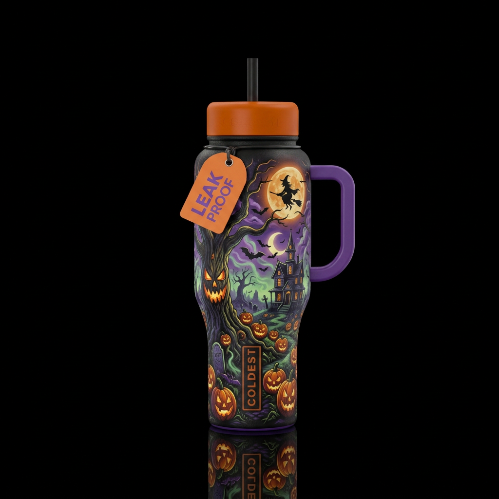 Tumbler inspired by the perfect halloween water bottle design