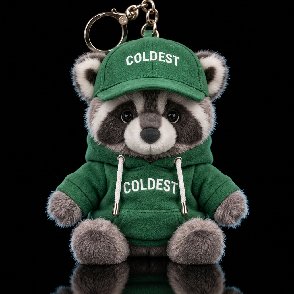Rusty Raccoon water bottle design