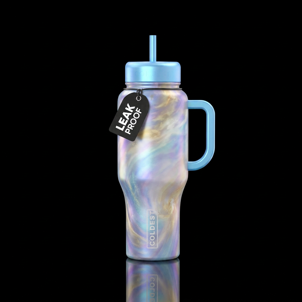Tumbler inspired by Heaven colors water bottle design