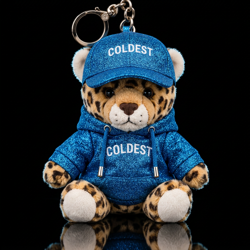 Larry the Leopard water bottle design
