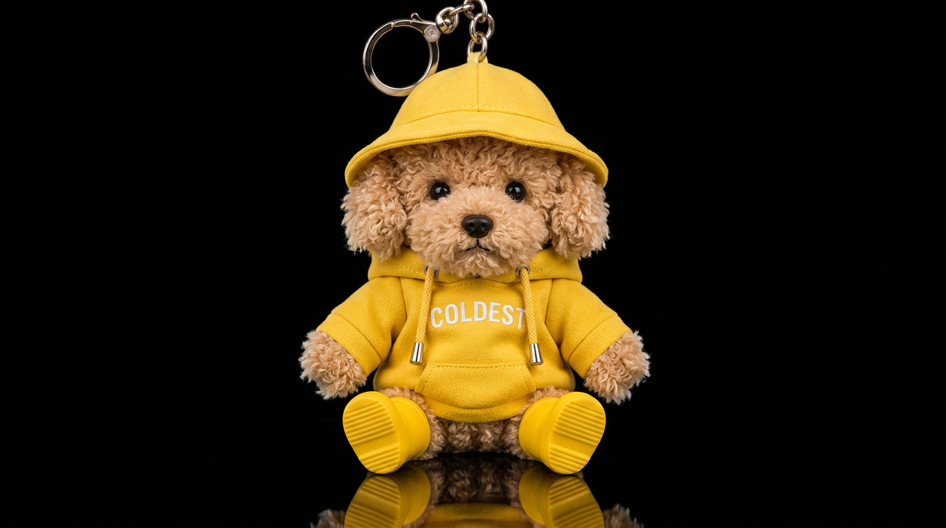 Puddles the Poodle water bottle design