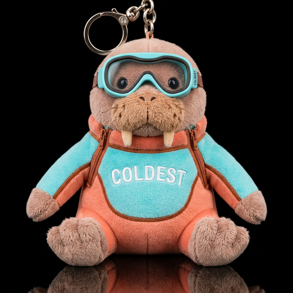 Wally the Walrus water bottle design