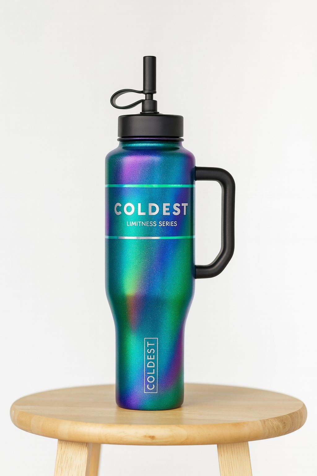 aura borealis water bottle design