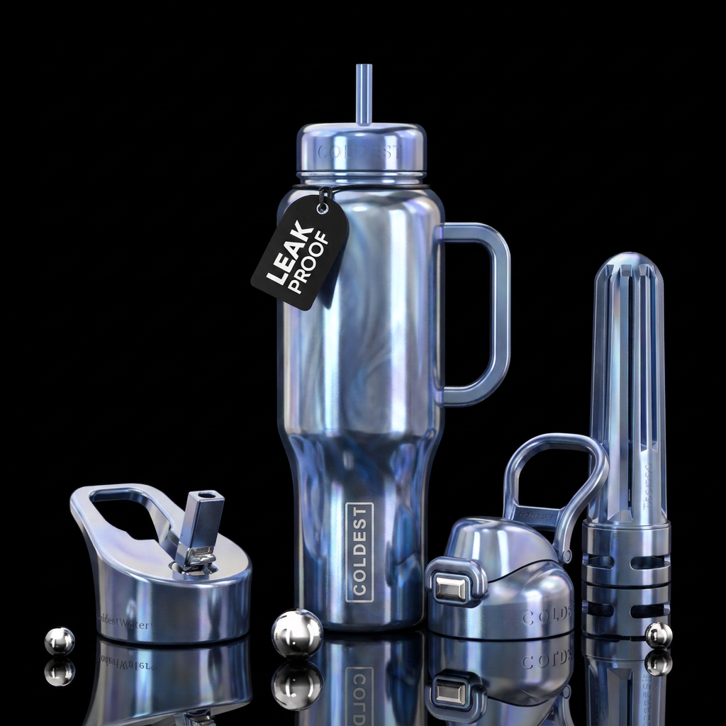 Polished moonstone color,high gloss water bottle design