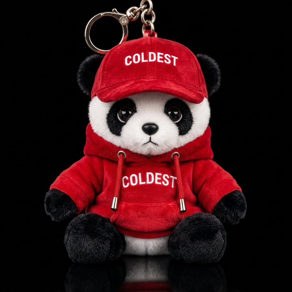 Lucky the panda water bottle design