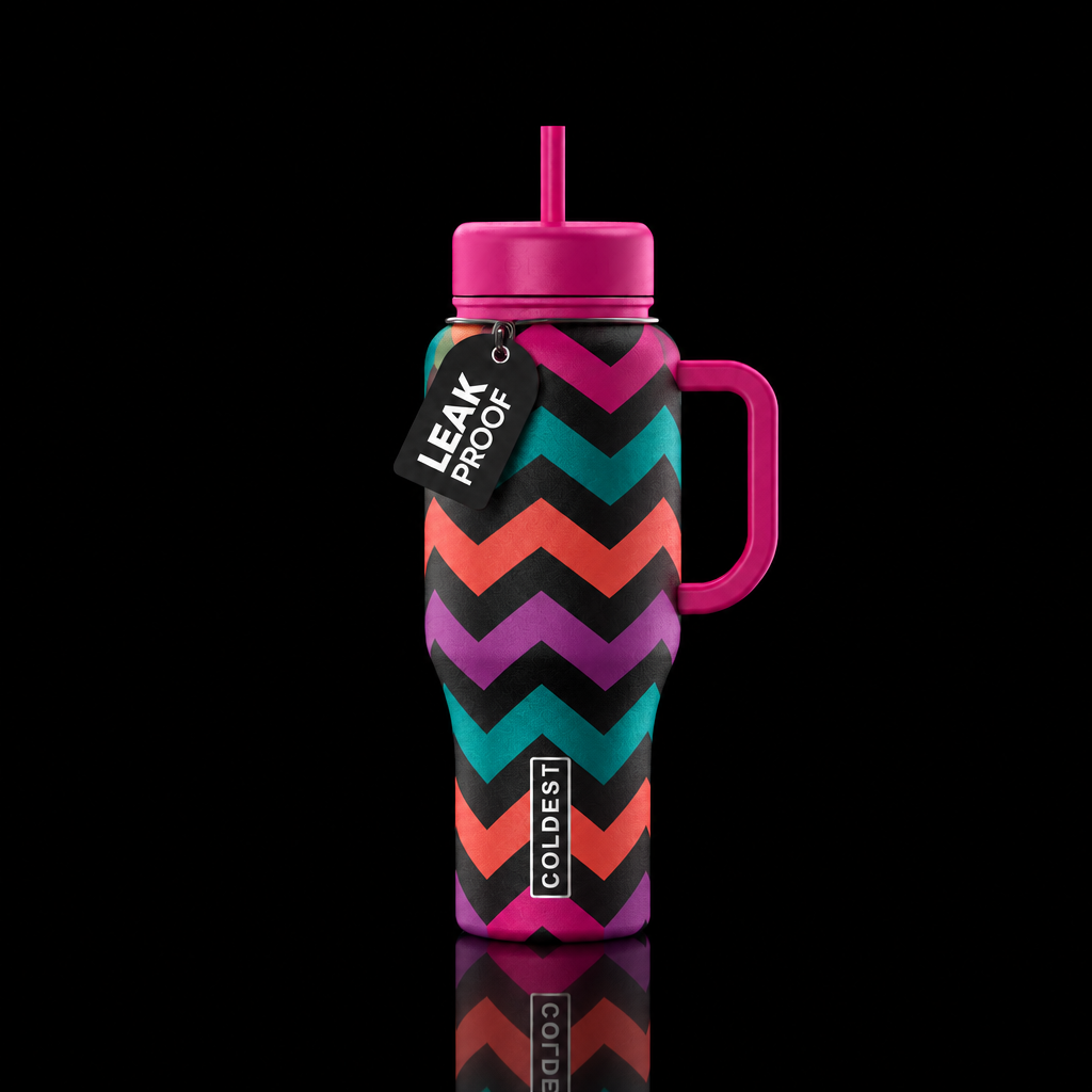 Chevron water bottle design