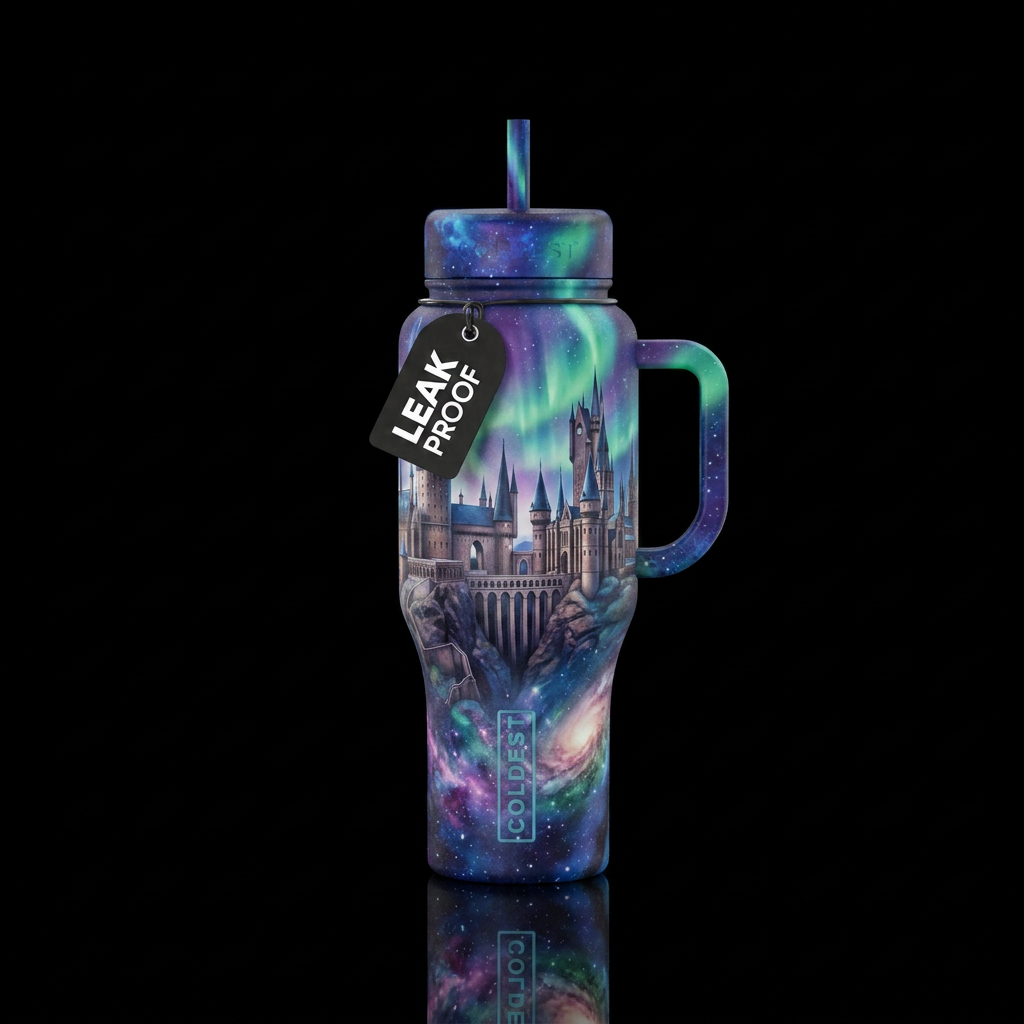 I wanted to generate kind of like a northern light... water bottle design