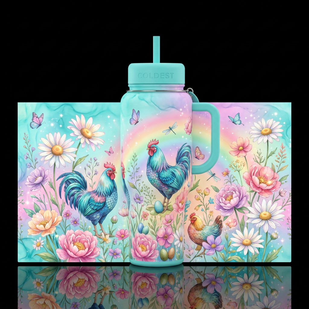 Create an absolutely breathtaking, one-of-a-kind s... water bottle design