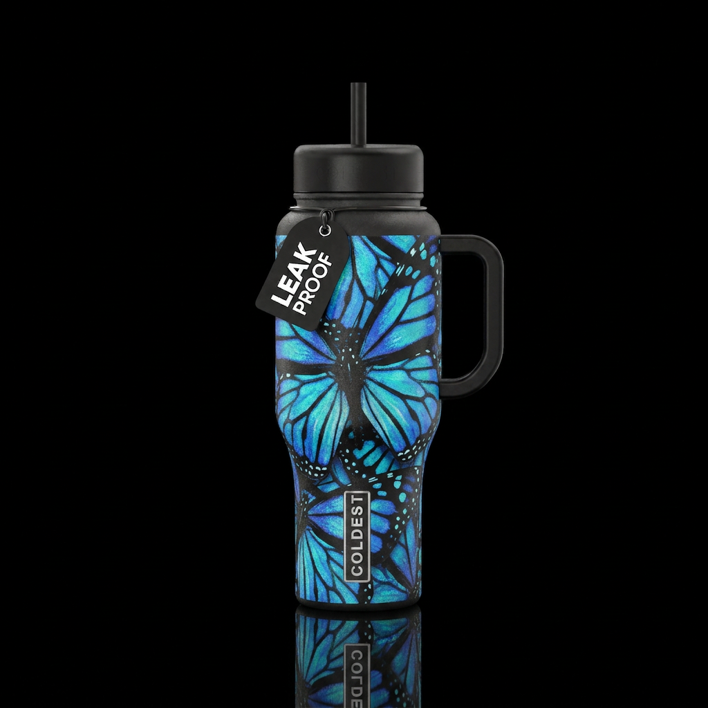 Monarch water bottle design