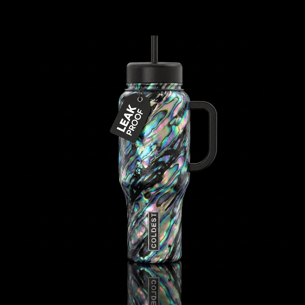 BLACK PEARLY water bottle design