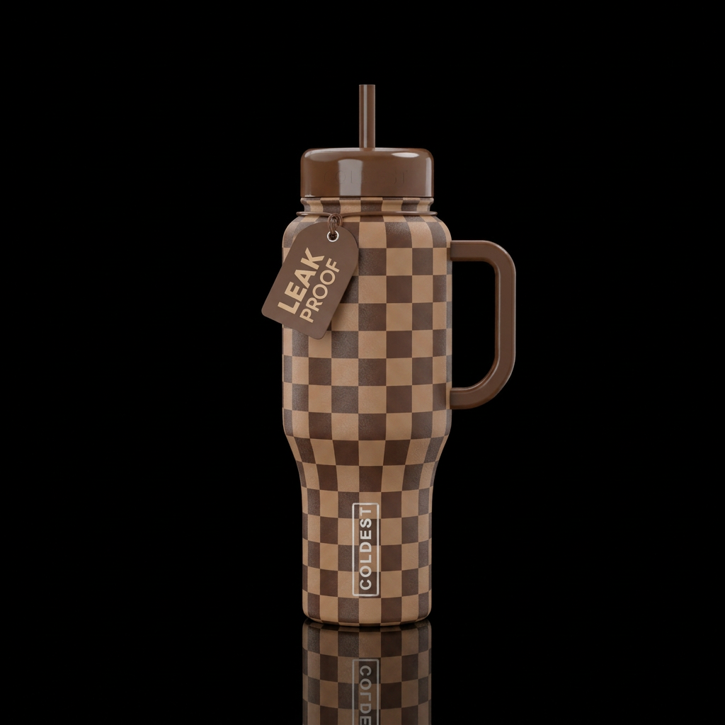 Mocha water bottle design