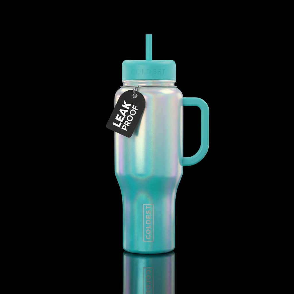 Turquoise Opal Dreams water bottle design