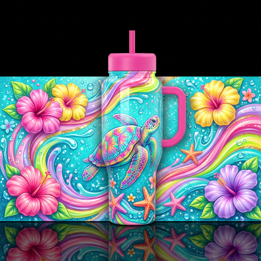 Sumer Swim water bottle design