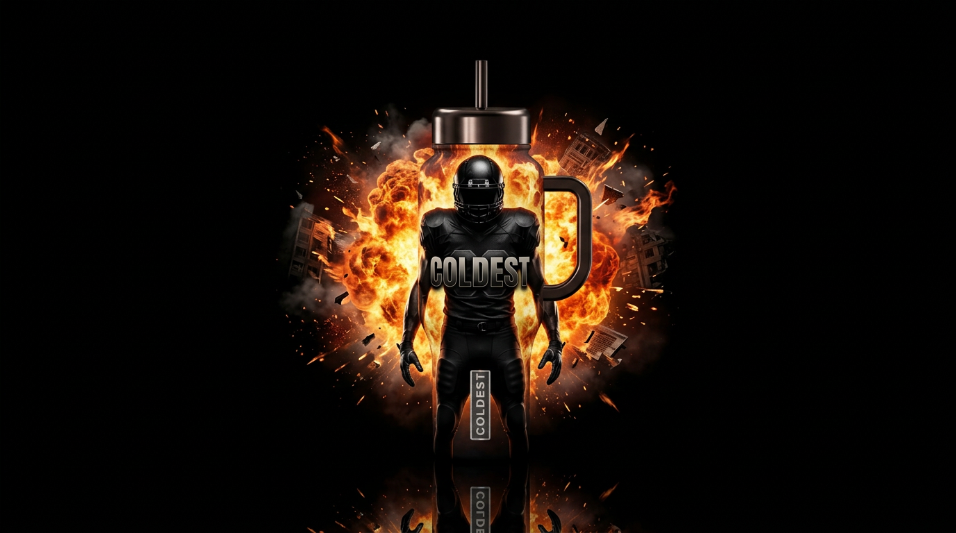 Coldest Football water bottle design