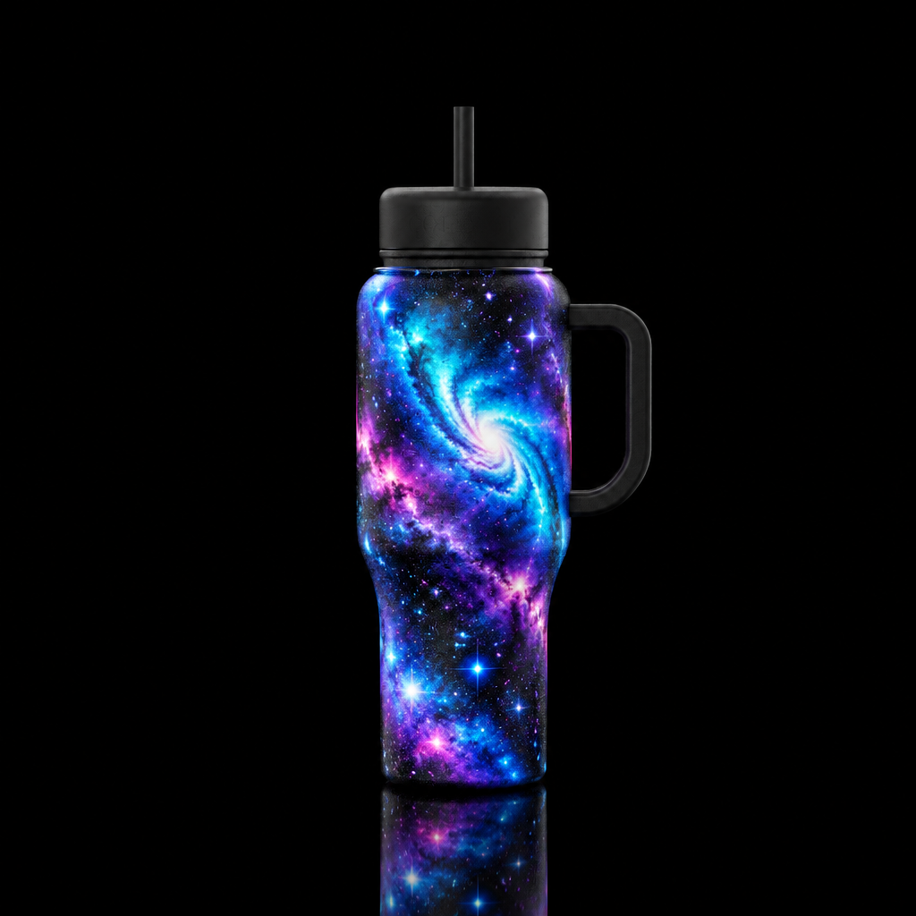 Glowie Milky Way water bottle design