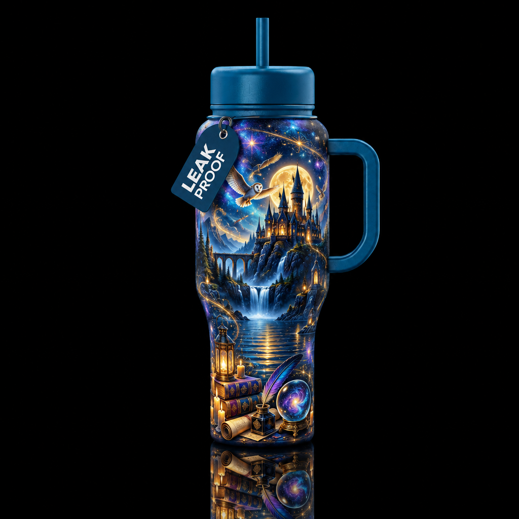 Moonlit Wizardry water bottle design