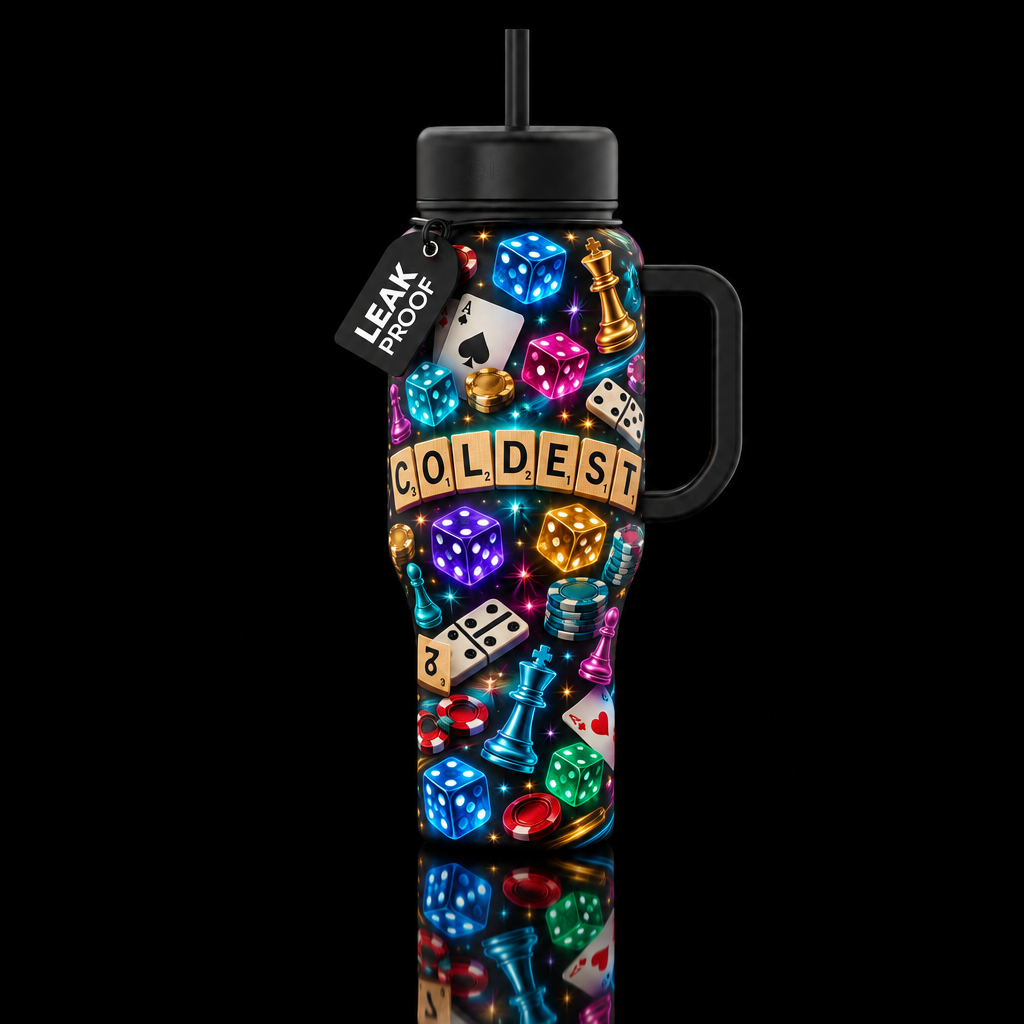 Game On water bottle design