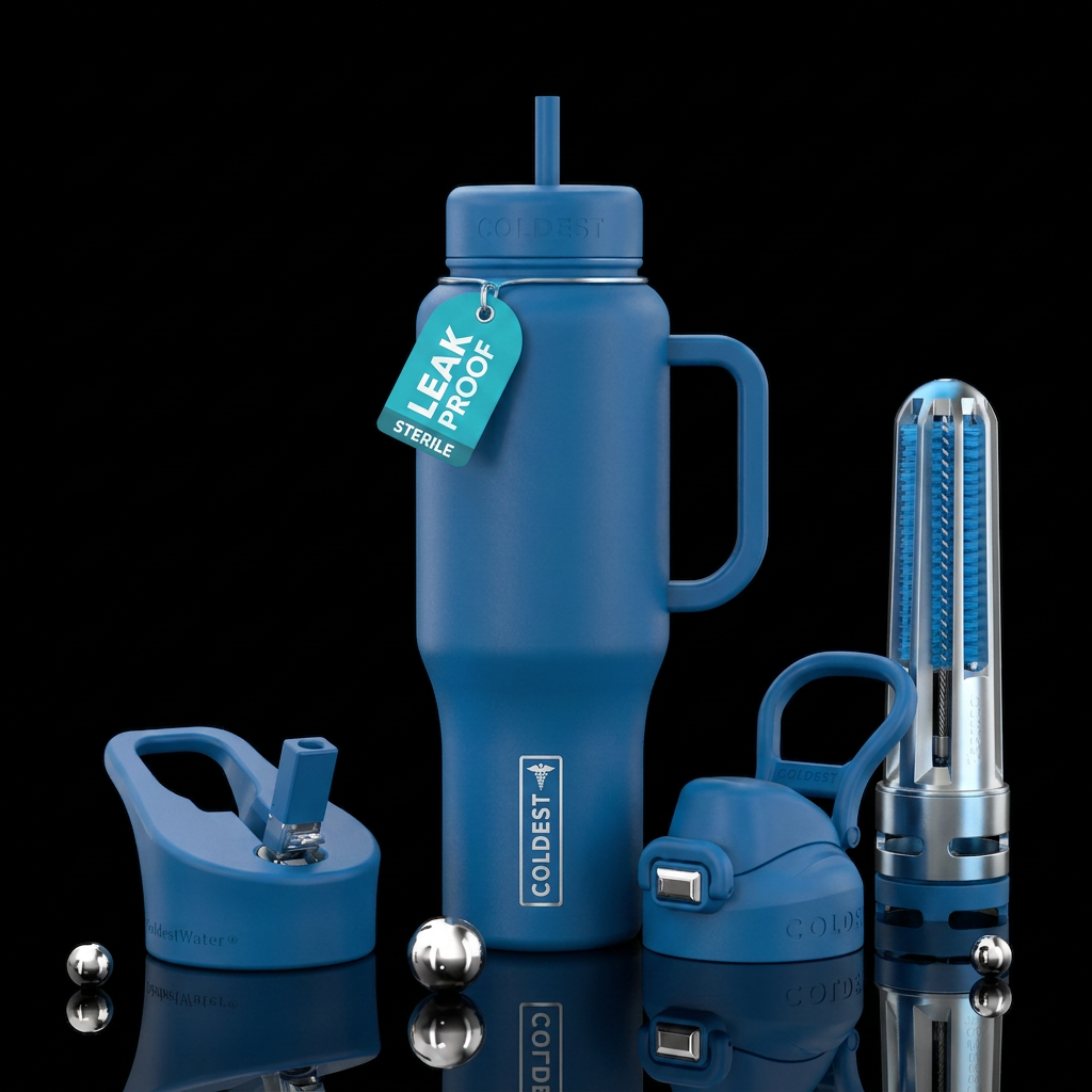 Sterile processing water bottle design