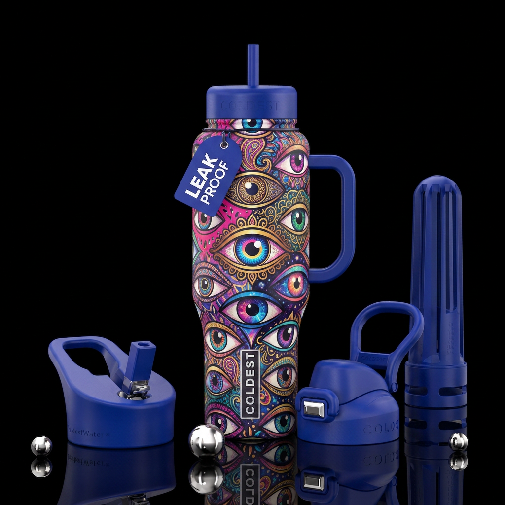 Eyes water bottle design