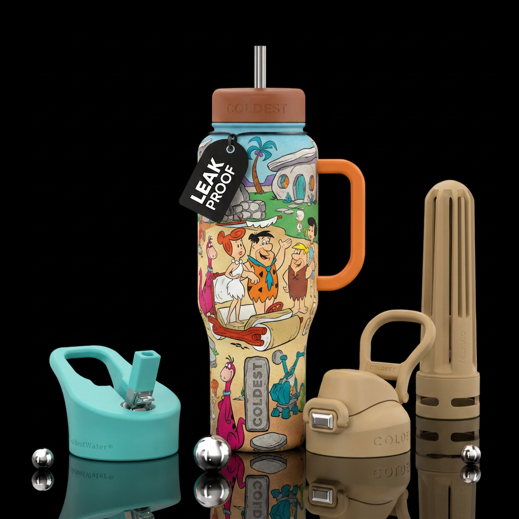 The Flintstones water bottle design
