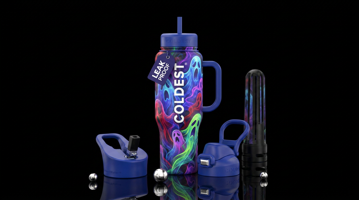 Ghost water bottle design