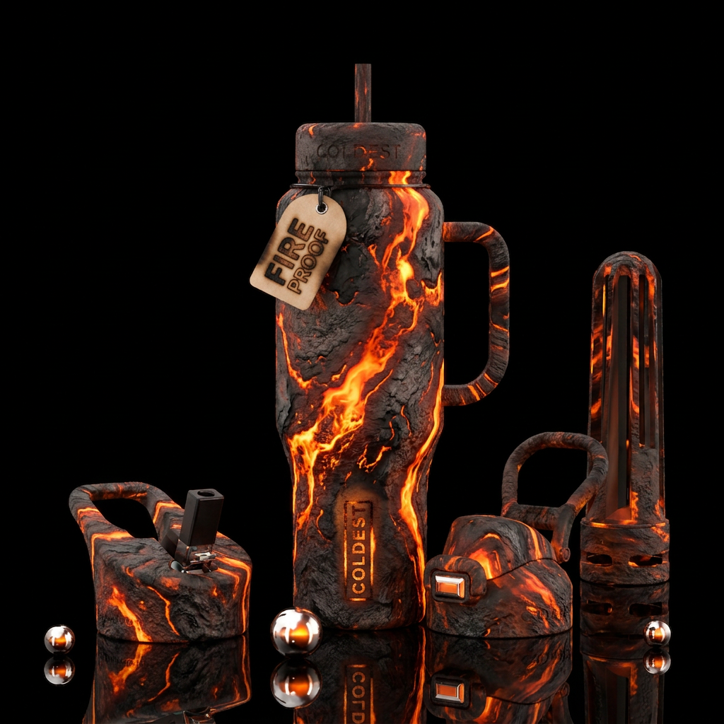 Burn it to the ground water bottle design