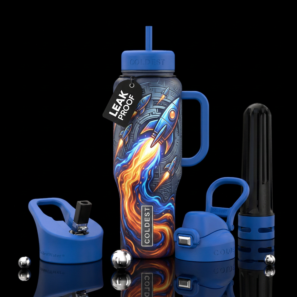Rocket fuel water bottle design