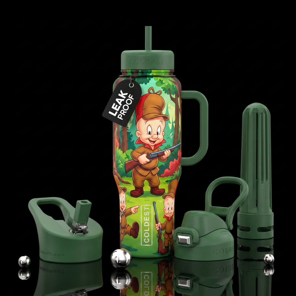 Elmer fudd water bottle design