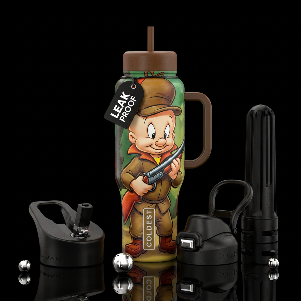 Elmer fudd water bottle design