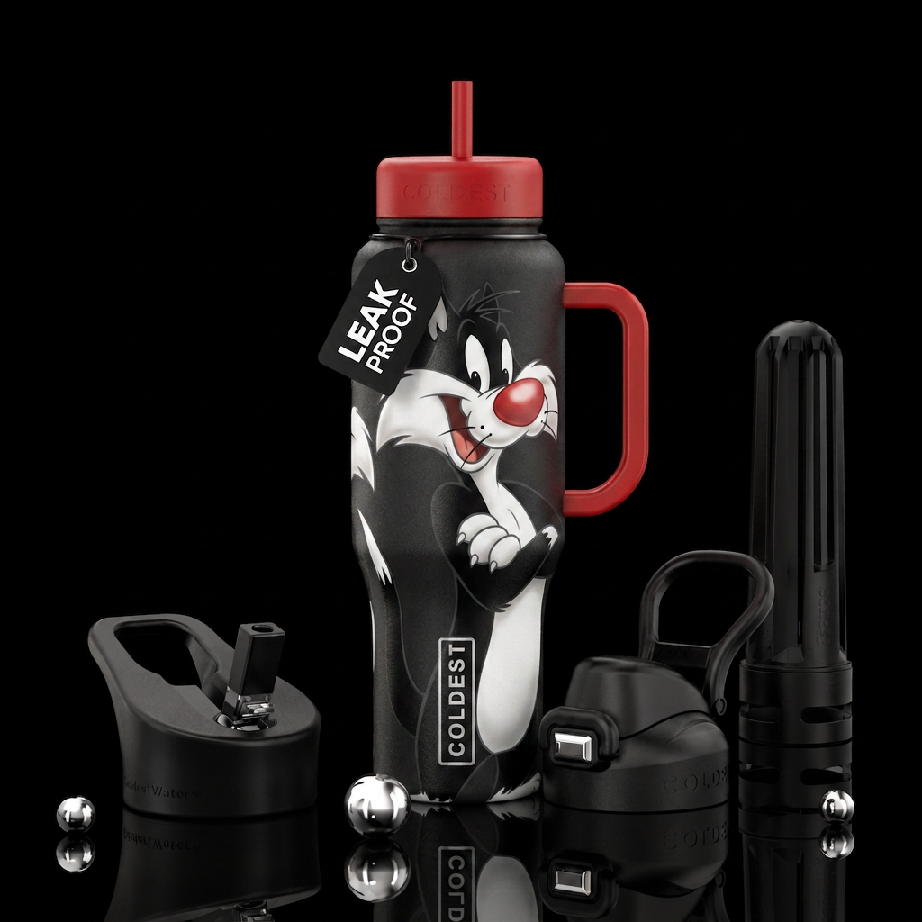 Sylvester the cat water bottle design