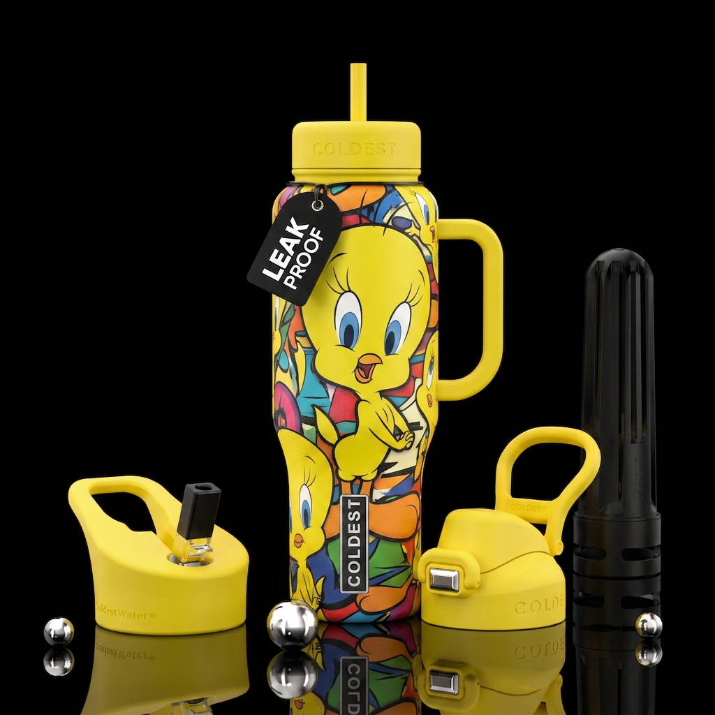 Tweety Bird water bottle design
