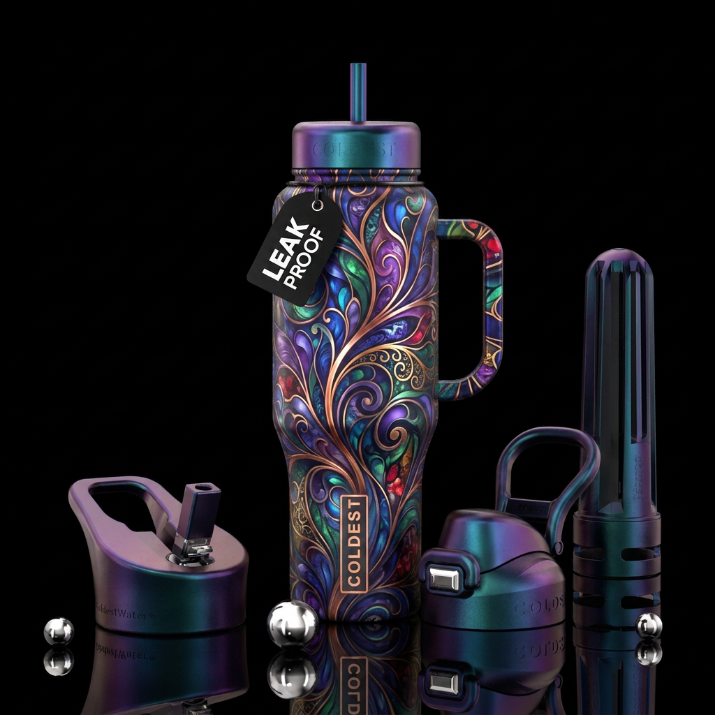 stylistic water bottle design