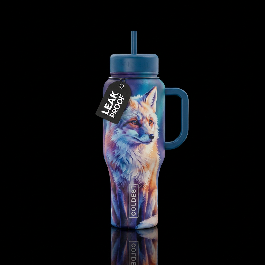 arctic fox water bottle design