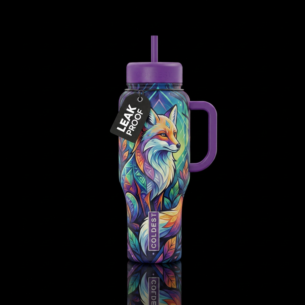 arctic fox water bottle design